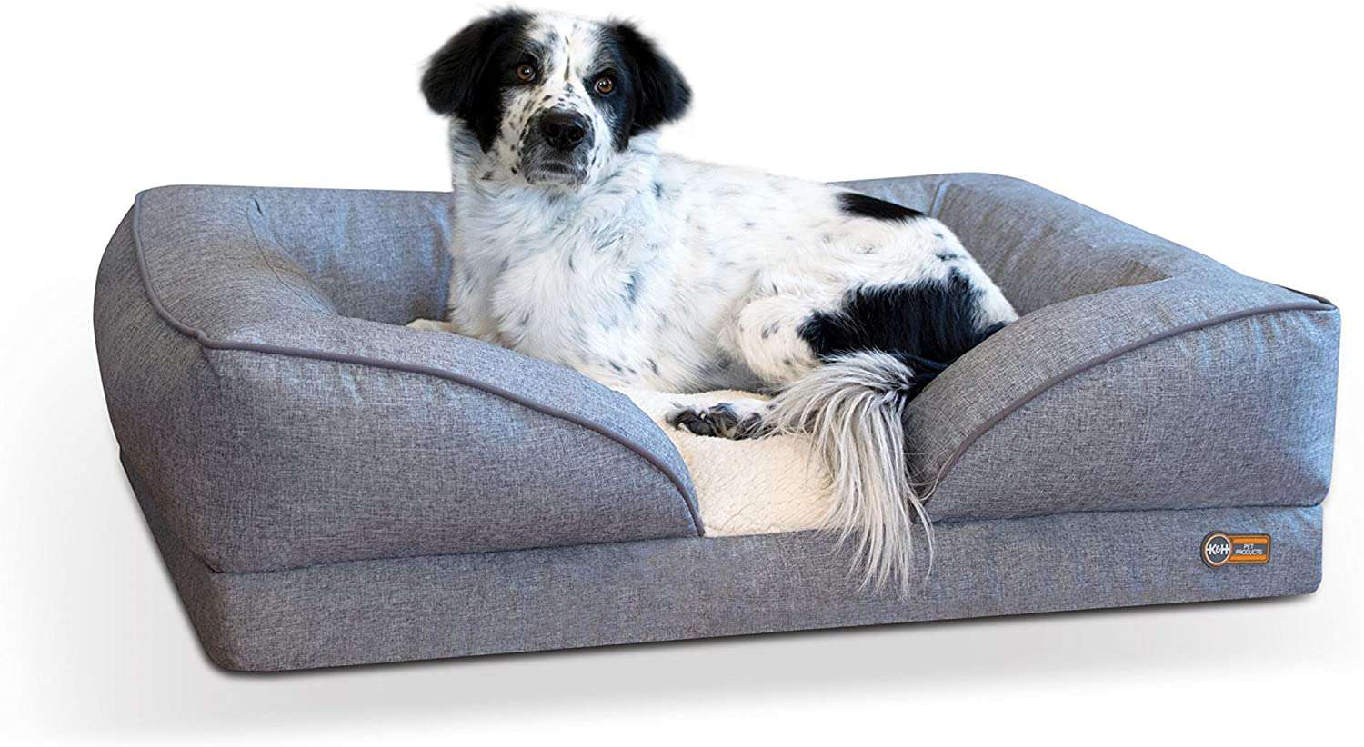 Amazon K&H PET PRODUCTS Pillow-Top Orthopedic Lounger Sofa Dog Bed