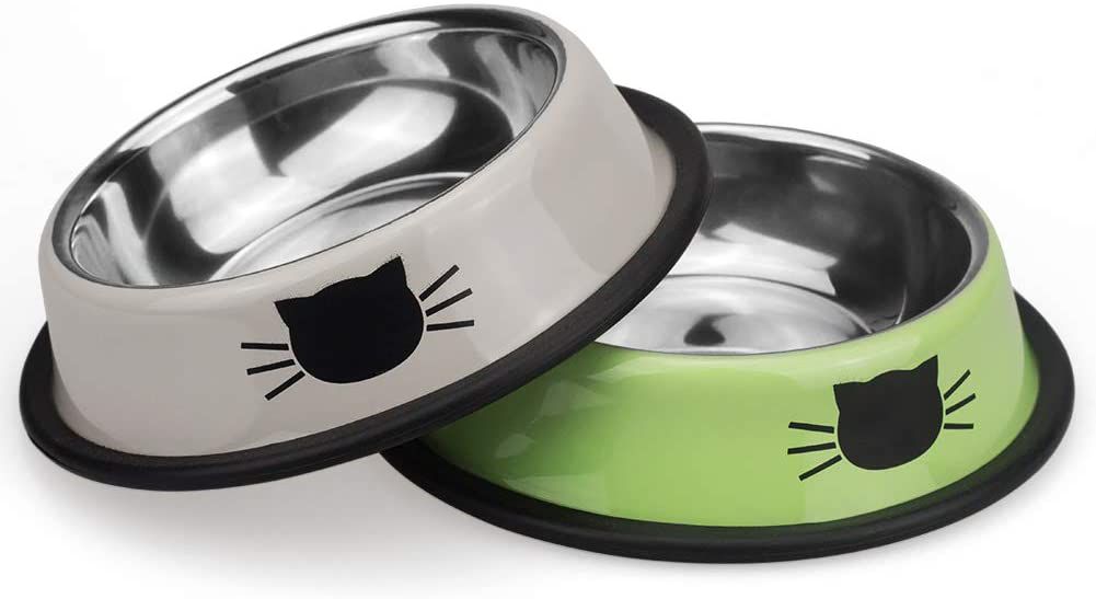 Ureverbasic Cat Bowls Pet Bowl Cat Food Water Bowl