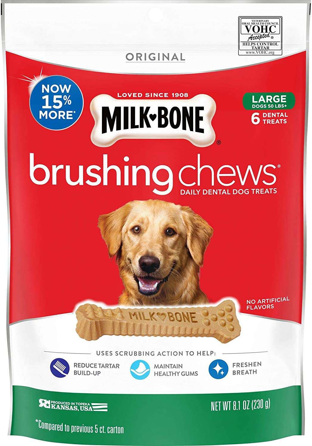Milk-Bone Original Brushing Chews Daily Dental Dog Treats