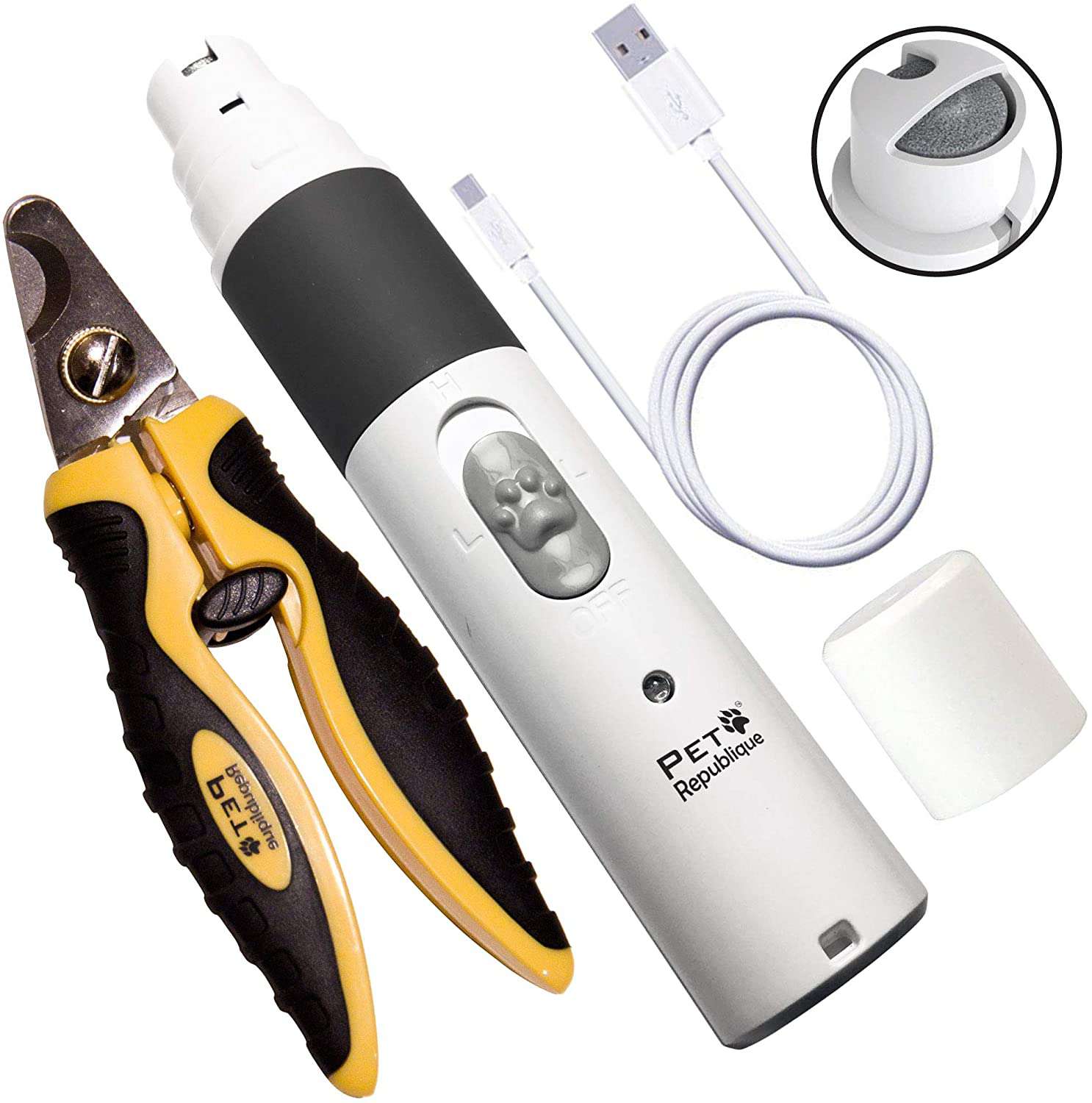Pet Republique Cordless Pet Nail Grinder & Clippers