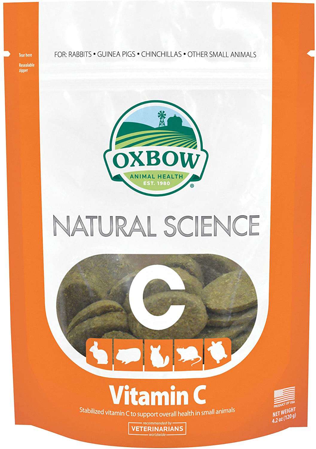 Oxbow天然科学维生素C补充剂