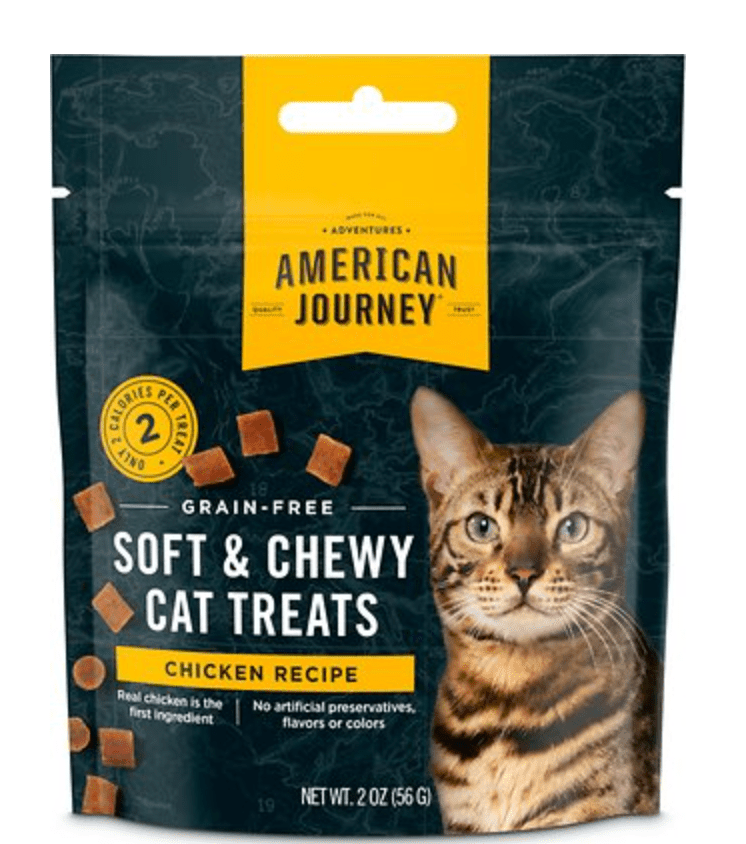American Journey Chicken Recipe Grain-Free Soft & Chewy Cat Treats