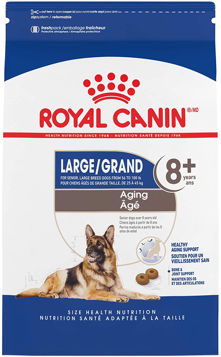 Royal Canin大型老化8+高级干狗粮